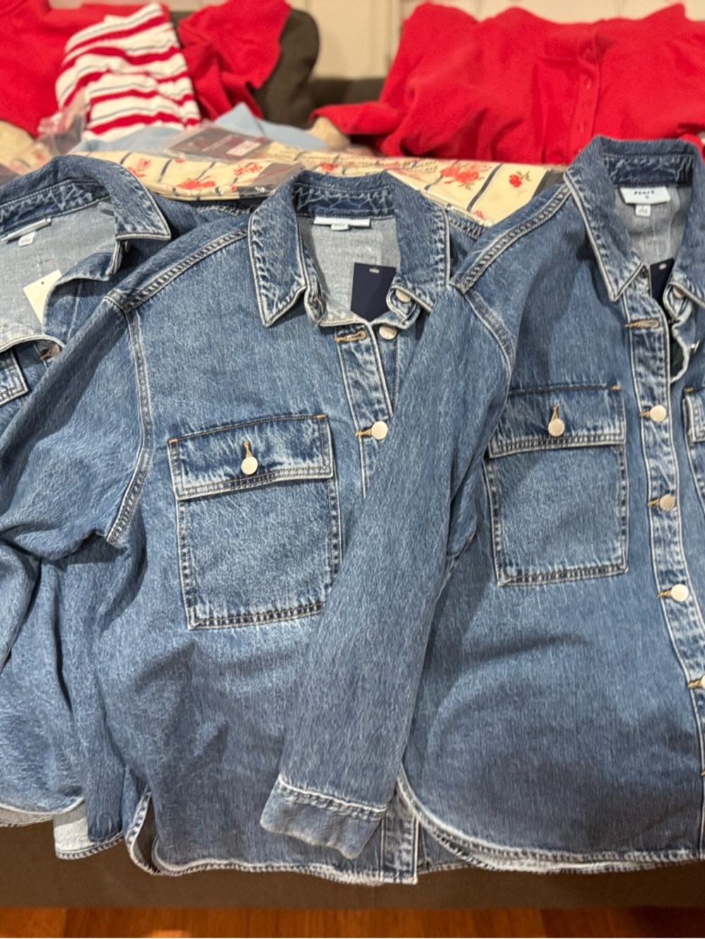 NWT Parke x Target Long Sleeve MEDIUM Wash Denim Shacket